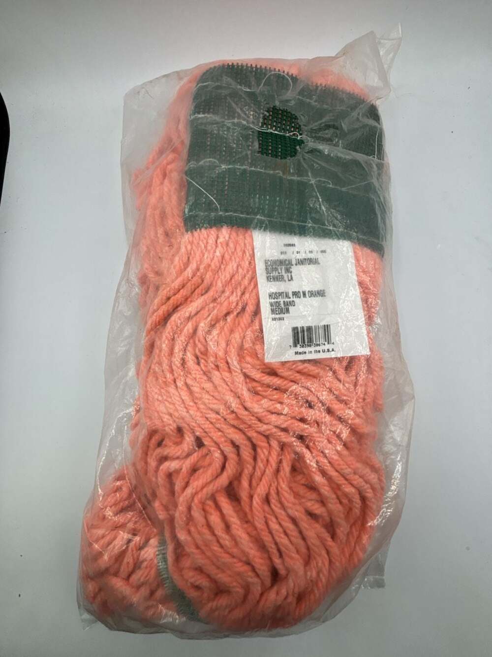 Hospital Pro Orange Wet Mop Medium Wide Band